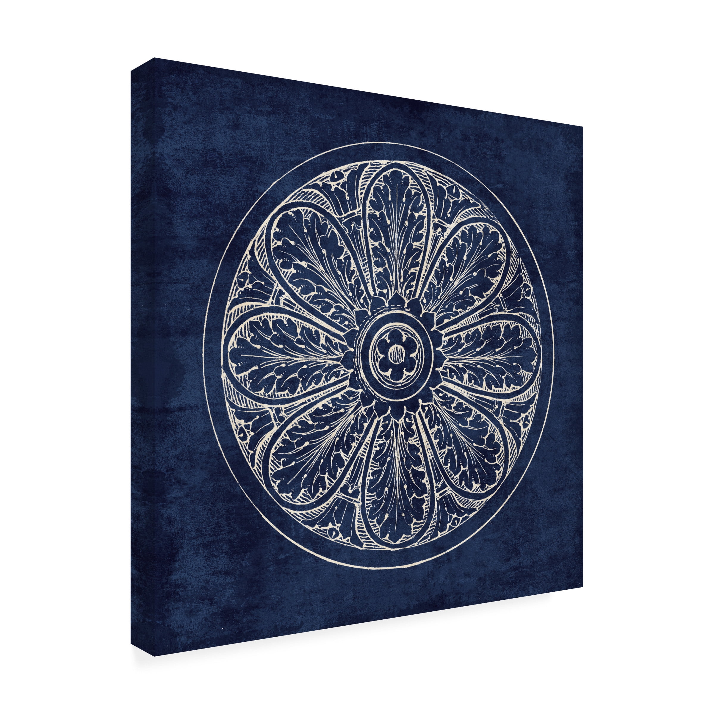 Wild Apple Portfolio 'Rosette VIII Indigo' Canvas Art
