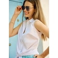 thumbnail image 5 of Woman Within Plus Size Perfect Sleeveless Shirt, 5 of 6