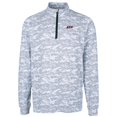 thumbnail image 2 of Men's Cutter & Buck Charcoal Eastern Kentucky Colonels Big & Tall Traverse Camo Print Stretch Quarter-Zip Pullover Top, 2 of 3