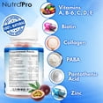 thumbnail image 3 of Nail Vitamins for Stronger Nails - Nail Growth Treatment and Strengthener Supplement Gummies by NutraPro., 3 of 4