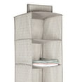thumbnail image 5 of Simplify 6 Shelf Boho Fabric Hanging Closet Organizer in Grey, 5 of 5