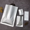 thumbnail image 4 of Bolsa de papel de aluminio puro engrosada, sellada al vacío por tres lados, bolsa de envasado de bocadillos, bolsa de envasado de mascarillas de té, 100 piezas, 4 of 5