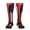 2 Black-2, variant on Women's Knee High Socks Thin Red Firefighter Line Axe Flag Pattern Outdoor Casual Tube Socks