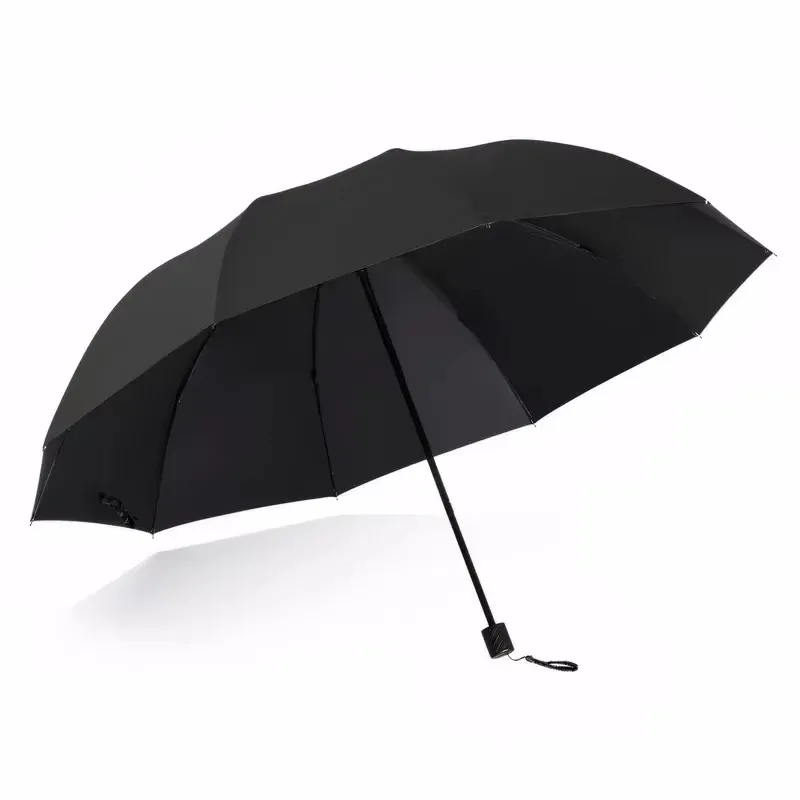 Extra-Large Folding Umbrella Heavy-Duty Reinforced Compact Travel Windproof Unisex  Protection Umbrellas for Business & Home Use