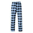 thumbnail image 5 of ylioge Plaid Pajama Pants for Women with Drawstring Elastic Waist Casual Straight Wide Leg Loose Comfortable Homewear Sleepwear Pajamas Trousers Pant, 5 of 6