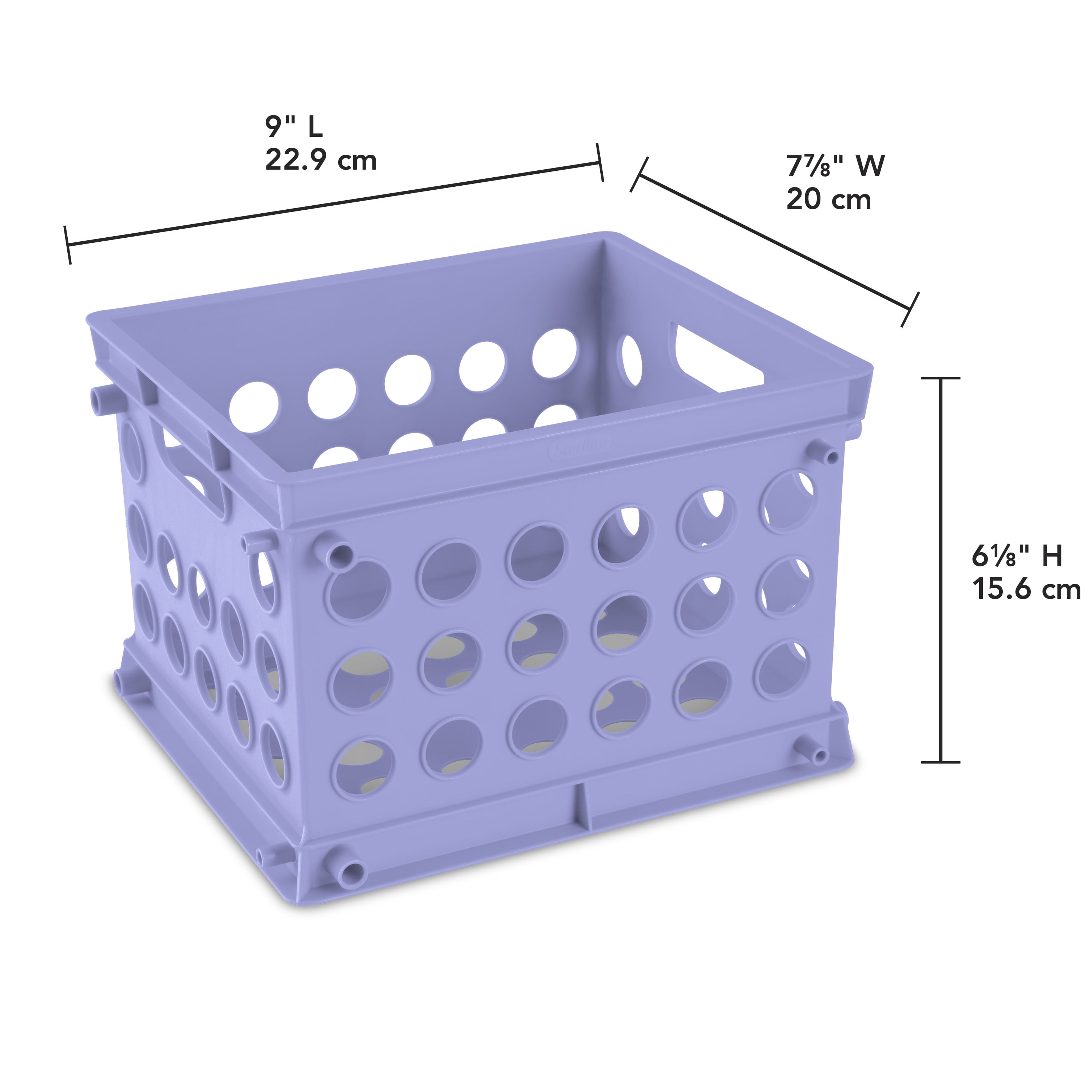 Sterilite Mini Crate Stackable Plastic Storage Bin Organizer w/ Handles, 24  Pack, 1 Piece - Fry's Food Stores