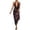 Brown, variant on AJGRHE Women Halter V Neck Maxi Dress Backless Bodycon Low Cut Long Dress Open Back Summer Beach Sundress Blue S