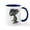 White/Navy Inside, variant on CafePress - Halloween Snoopy Collage Mugs - 11 oz Ceramic Mug - Novelty Coffee Tea Cup