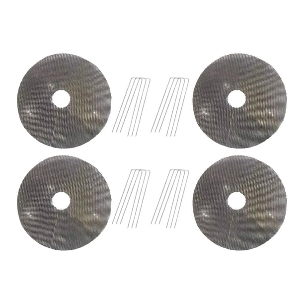 4 piezas de cubierta protectora para macetas, disco para árbol, tapón para excavación de gatos, tierra para macetas Diámetro de 30 cm