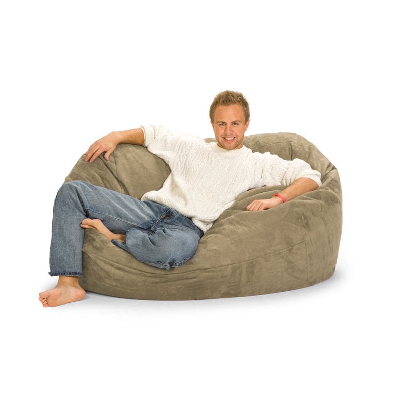 Relax Sack 5 ft. Microsuede Foam Bean Bag Lounger - Walmart.com