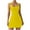 DT-Yellow, variant on DailyTrove Women's Solid Color Athletic Dress, Sleeveless, Casual Gym & Outdoor Wear, Stretchy Nylon Blend, Fit & Flare