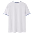 thumbnail image 5 of XIAONU Letter Print T Shirt for Men Crew Neck Short Sleeve Fashion Tee, 5 of 6