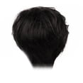 thumbnail image 2 of Peluca ondulada negra corta Yinane 22 cm cabello humano, 2 of 6