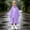 Purple, variant on Kids Reusable Rain Poncho Girls Waterproof Lightweight EVA Cape Raincoat with Hood and Side Snaps for Theme Park School Travel Emergency Rain Gear