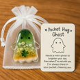 thumbnail image 2 of Daily Mix Store Ghost Pocket Card, Pocket Comfort Ghosts, Pockets Hug Ghost with Encouragement Card Cute Mini Charm, EmotionalSupport Token, Cute Mini Decorative Keepsake for for Friends, 2 of 9