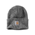 thumbnail image 1 of Gorro Carhartt de punto con puños para hombre, color blanco y negro, 1 of 6