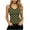 Army Green, variant on Women's Summer Knit Ribbed Tank Top with Classic Polka Dots Pattern V-Neck Cami Stretchy Casual Everyday Sleeveless Summer Tops