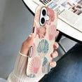 thumbnail image 6 of Case for iPhone 17, Beach Pink Seashell Summer Phone Case, Trendy Frosted Silicone Shockproof Cover for Girl Women, 6 of 7