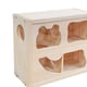 thumbnail image 5 of Casa de hámster de madera de dos pisos con decoración de hábitat, cabaña diseñada en forma de túnel para pequeños, 5 of 6