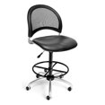 thumbnail image 2 of OFM Moon Series Model 336-V-AA3DK Anti-Microbial/Anti-Bacterial Vinyl Swivel Task Chair with Arms and Drafting Kit, Black, 2 of 7