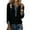 Black, variant on Womens Denim Collar Sweatshirts Button Up Long Sleeve Sweater Knit Denim Collar Cuffs Pullover Fall Warm Top