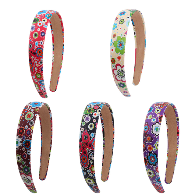 Diadema de tela con correa ancha y estampado floral para mujer, accesorios para el cabello MFZFUKR CPB-DE-LYY1045