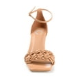 thumbnail image 6 of Journee Womens Mabella Open Toe Mid Stiletto Sandals, 6 of 9