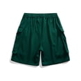 thumbnail image 3 of Sngxgn Men's Casual Shorts Drawstring Summer Beach Stretch Waist Gym Shorts(Green,XXXXXL), 3 of 4