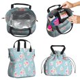 thumbnail image 2 of Pioneer Flower Floral Print Pattern Drawstring Lunch Bag Women - Drawstring Lunch Bag Insulated for Work Office - Stain-Resistant Large Lunchbags for Women with Multi-Pockets, 2 of 6