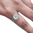 thumbnail image 6 of Hexagon Aqua Chalcedony Ring, 925 Sterling Silver, Women Ring, Natural Chalcedony, March Birthstone, Christmas, Thanksgiving, Tiny Dainty Ring, Handmade, Statement Jewelry, Wedding, Anniversary Gift, 6 of 8