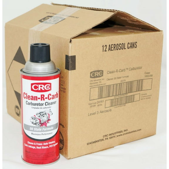CRC  Clean-R-Carb - 50 State Formula- Carburetor Cleaner - 12 oz., (Pack of 12)