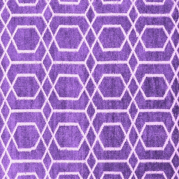 Ahgly Company Indoor Square Abstract Purple Contemporary Area Rugs, 3' Square