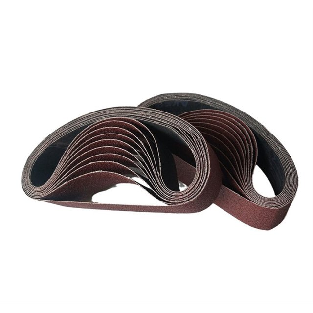 Juego de cinturones de lijado de 457x75mm, 10 Uds., 80 #120 #150 #240 #400 #, cinturones abrasivos de óxido de aluminio for amoladora angular de lijado de Metal