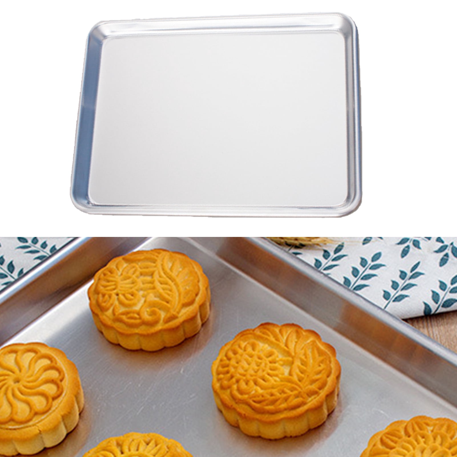 GROFRY Baking Tray Eco-friendly Anti-deform Aluminum Alloy Baking Cookie Sheet for Home