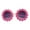 Rose Red Adult, variant on Shenmeida 1/2PCS Anti UV Flower Sunglasses for Women Round Flower Glasses for Adult kids Decor