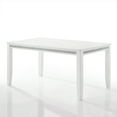 thumbnail image 2 of Castle Place Diamond Glam Rectangular 59"L Wooden Dining Table, White, 2 of 5