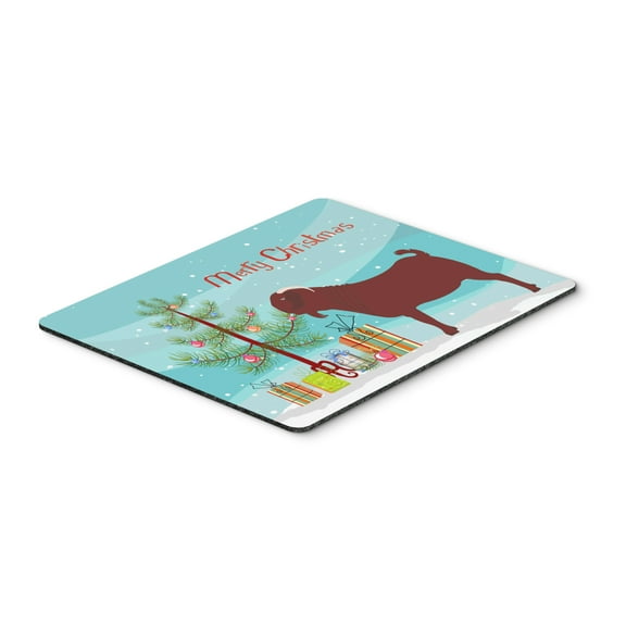 Carolines Treasures BB9258MP Kalahari Red Goat Christmas Mouse Pad Hot Pad or Trivet Teal Large multicolor