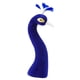 thumbnail image 3 of Cabeza de maniquí de pavo real con arreglo floral, figura de escritorio, decoración del hogar Azul, 3 of 9