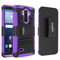 thumbnail image 1 of LG G6 Case, Mignova Rugged Plastic Heavy Duty Armor Holster Defender Full Body Protective Hybrid Case Cover with Kickstand and Belt Swivel Clip for LG G6 2017 Release (Purple), 1 of 5