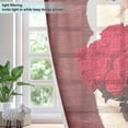 thumbnail image 4 of Cute Cat and Rose Semi Sheer Curtains for Living Room Bedroom Set of 2 Insulated Window Drapes, 4 of 6