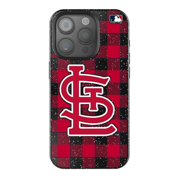 Keyscaper St. Louis Cardinals Plaid Bling iPhone Case