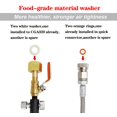 thumbnail image 3 of Soda Hose Kit Soda Maker Quick Connect Co2 Adapter with Flow Control Ball Valve, 60inch High Pressure Stainless Steel Hose Compatible with Gaia Terra, 3 of 6
