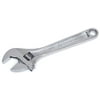 2PK-Crescent, 8", Chrome, Adjustable Wrench, 1-1/8" Wide Opening, Wide Knu