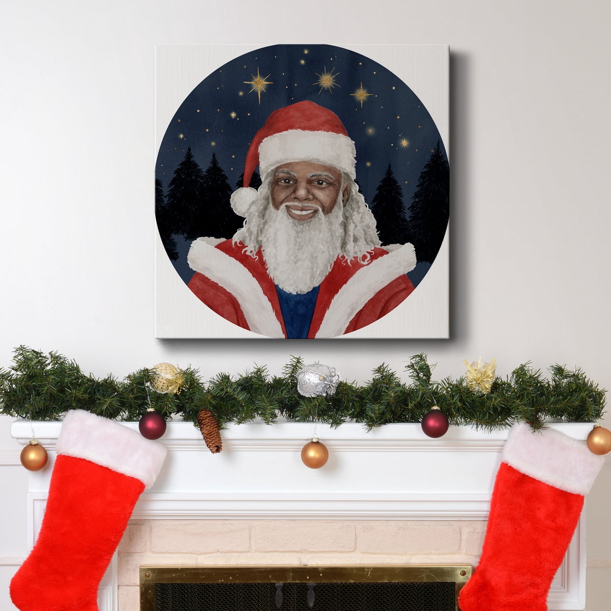 Celestial Christmas Collection C- Gallery Wrapped Canvas