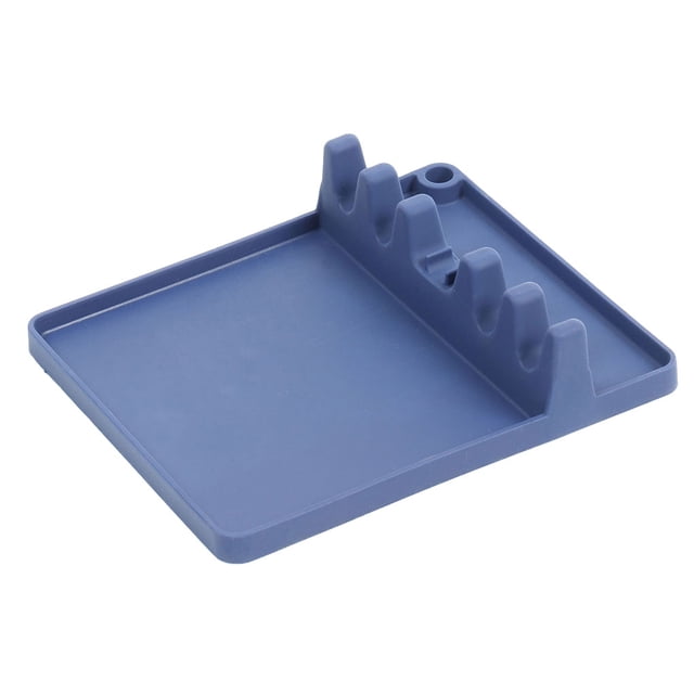 Soporte de almacenamiento de cuchara de silicona para reposapiés, 5 ranuras, organizador de rejilla para espátula de cocina, azul Noticed HA005302-04