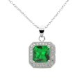 thumbnail image 3 of Cate & Chloe Londyn 18k White Gold Plated Green Emerald Jewelry Set with Simulated Diamonds Gift for Women, 3 of 8