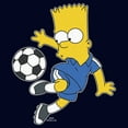thumbnail image 2 of Men's The Simpsons Bart Soccer Pro Graphic Tee Navy Blue 3X Large, 2 of 5