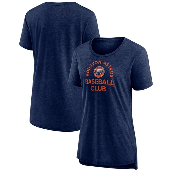 Women's Navy Houston Astros Selected First Tri-Blend T-Shirt