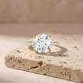 thumbnail image 4 of Rosec Jewels Lab Grown Diamond Engagement Ring 3 Ct - IGI Certified (E-VS1 Grade) - Diamond Solitaire Ring with Jewelry Box, 18K Yellow Gold, US 4.00, 4 of 8