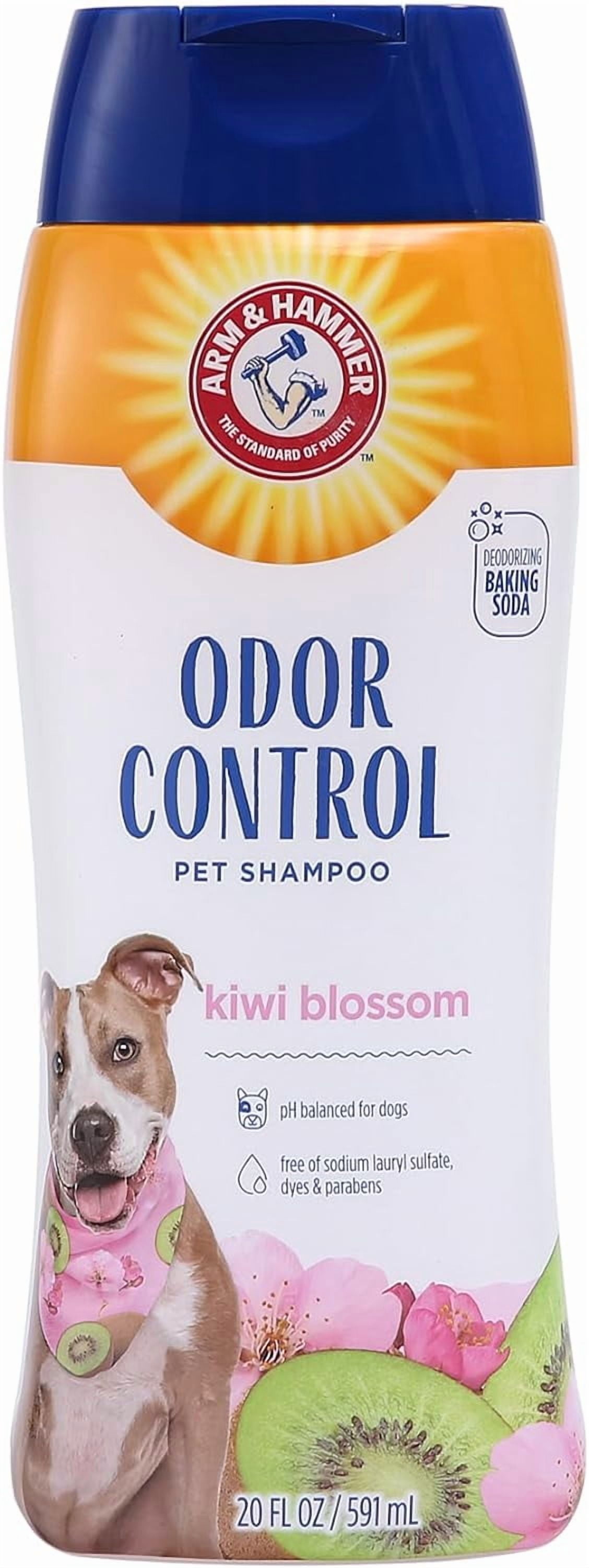 (2 pack) Arm & Hammer Dog Deodorizing Shampoo with Baking Soda, Kiwi Blossom Scent, 20 fl oz